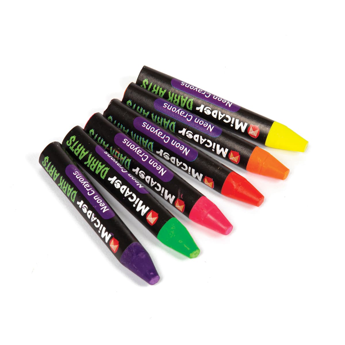 Neon Glow Crayons Pack 6-Crayon Set