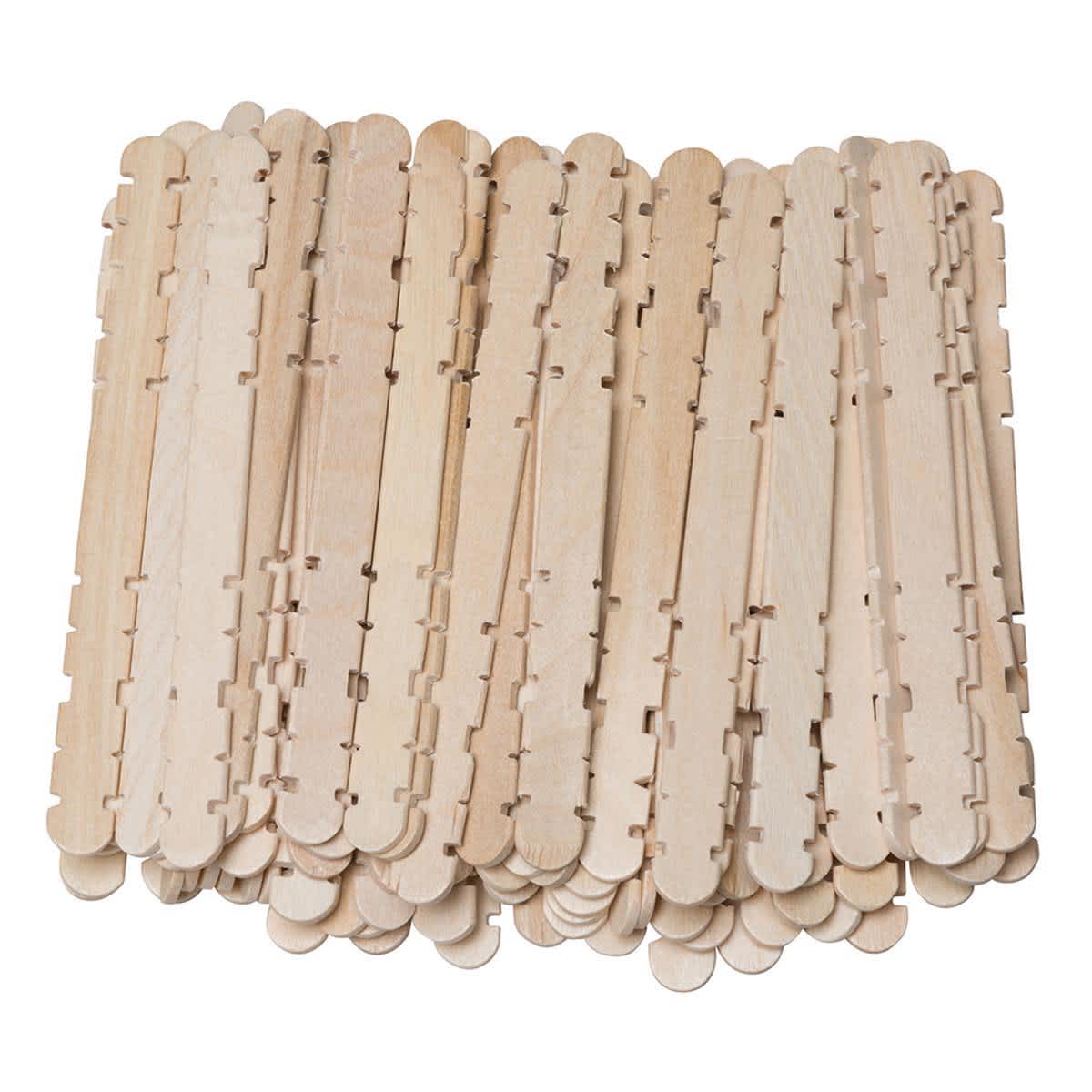 Wooden Craft Sticks 4.5" - Smart Natural, 80/Pkg. - Peggable