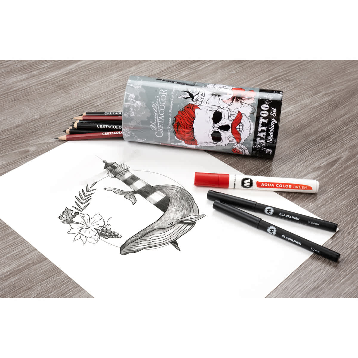 Tattoo Sketching Set 14-Piece Sketching Set