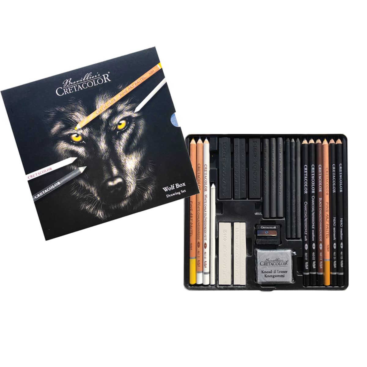Wolf Box Drawing Set 25-Piece Set