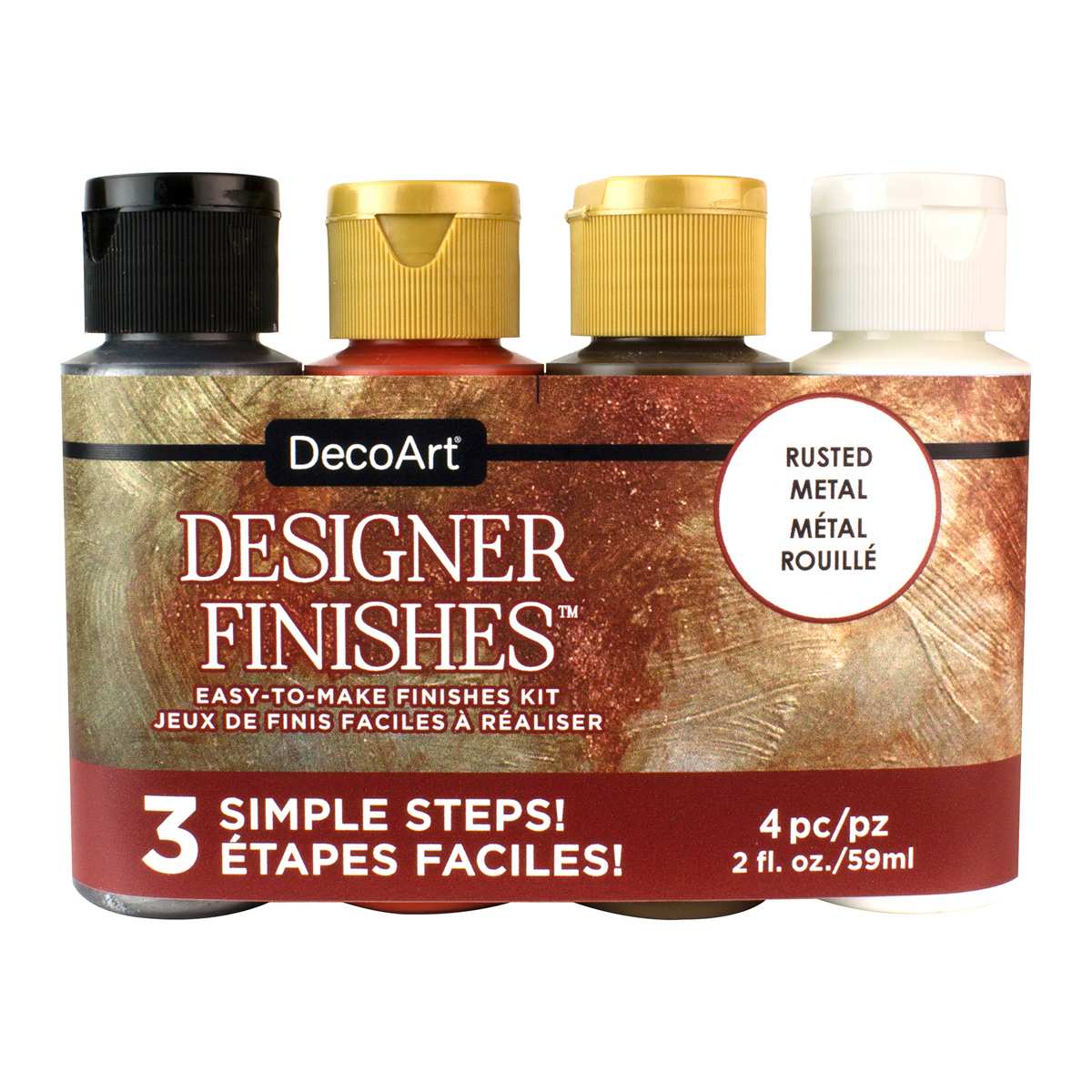 Designer Finishes Kits 4-Piece Rusted Metal Kit