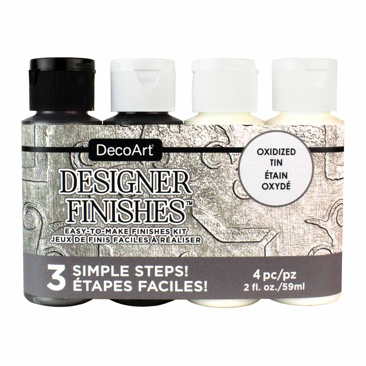 Designer Finishes Kits 4-Piece Oxidized Tin Kit