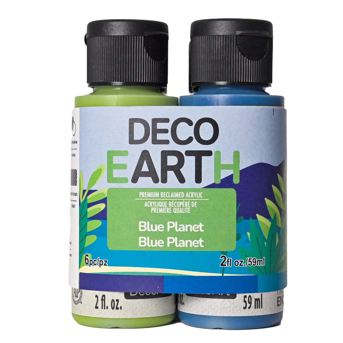 DecoEARTH Reclaimed Acrylic Sets Blue Planet Set