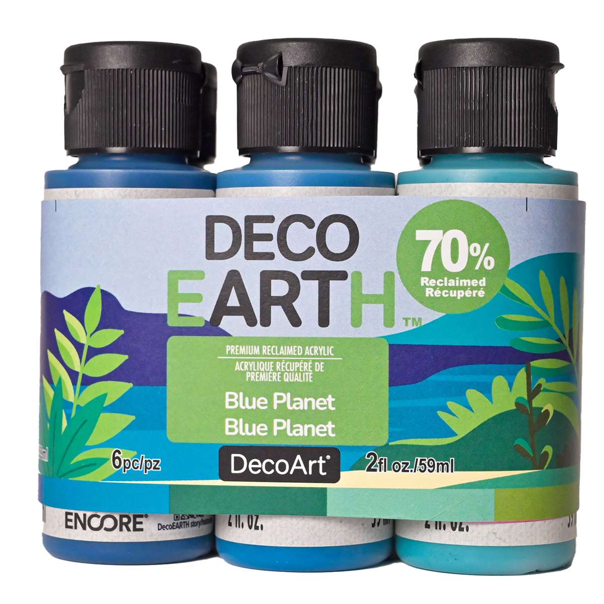 DecoEARTH Reclaimed Acrylic Sets Blue Planet Set