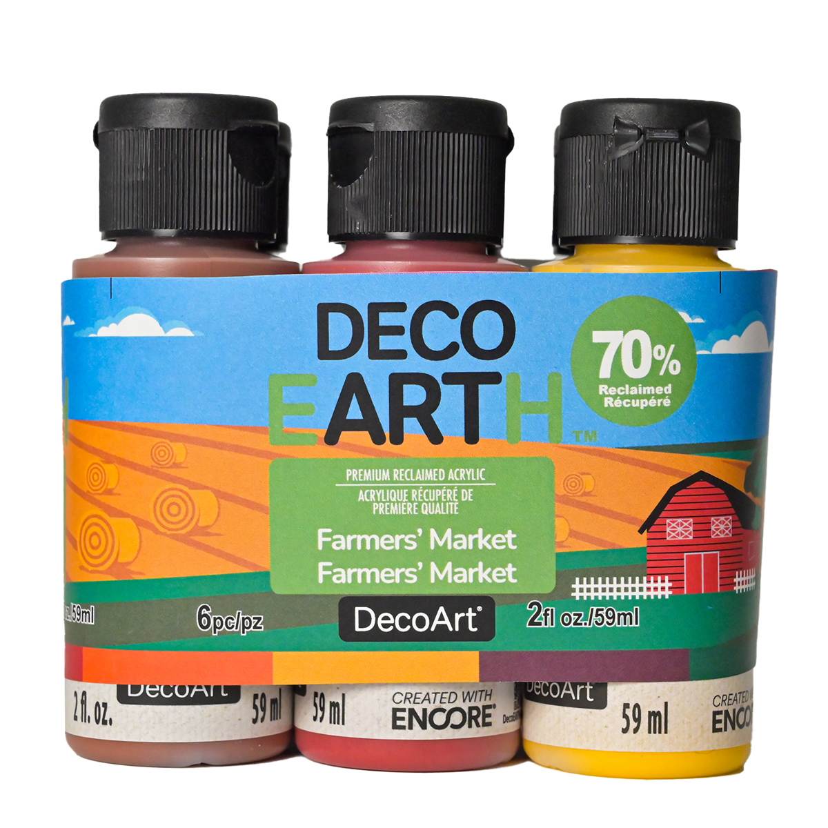 DecoEARTH Reclaimed Acrylic Sets Farmer's Market Set