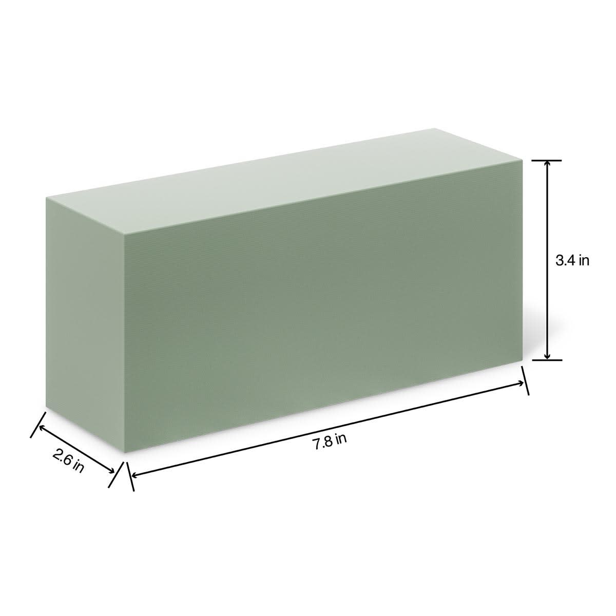 Desert DryFoM Floral Foams 7.8" x 3.4" x 2.6" Block - Green