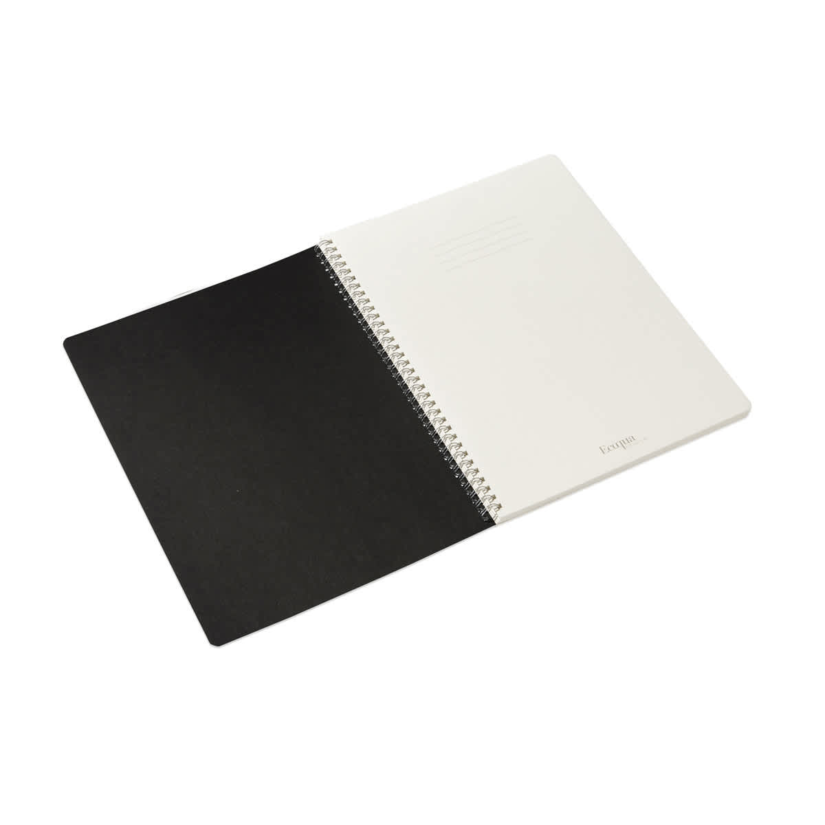 Fabriano Ecoqua Original Spiral-Bound Notebook, 8.3 in x 11.7 in, A4, Lined, 70 Sheets, Black