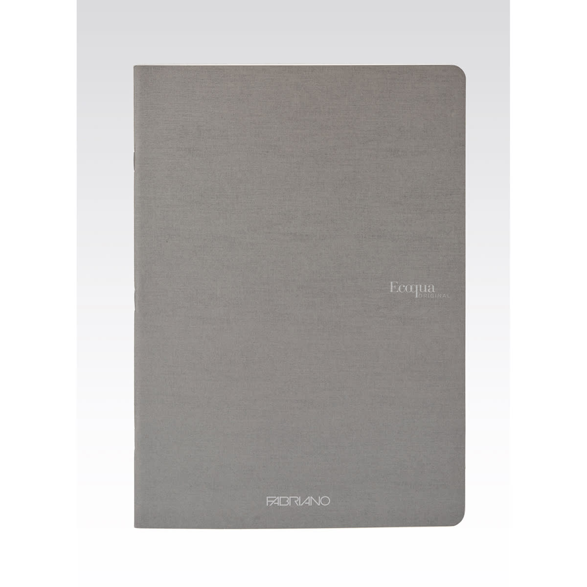 Fabriano Ecoqua Original Staple-Bound Notebook, 5.8 in x 8.3 in, A5, Dotted, 40 Sheets, Grey