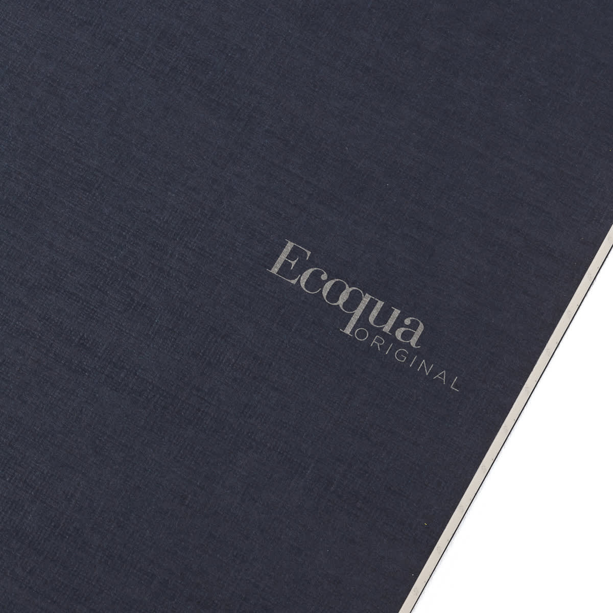 Fabriano Ecoqua Original Staple-Bound Notebook, 5.8 in x 8.3 in, A5, Dotted, 40 Sheets, Navy