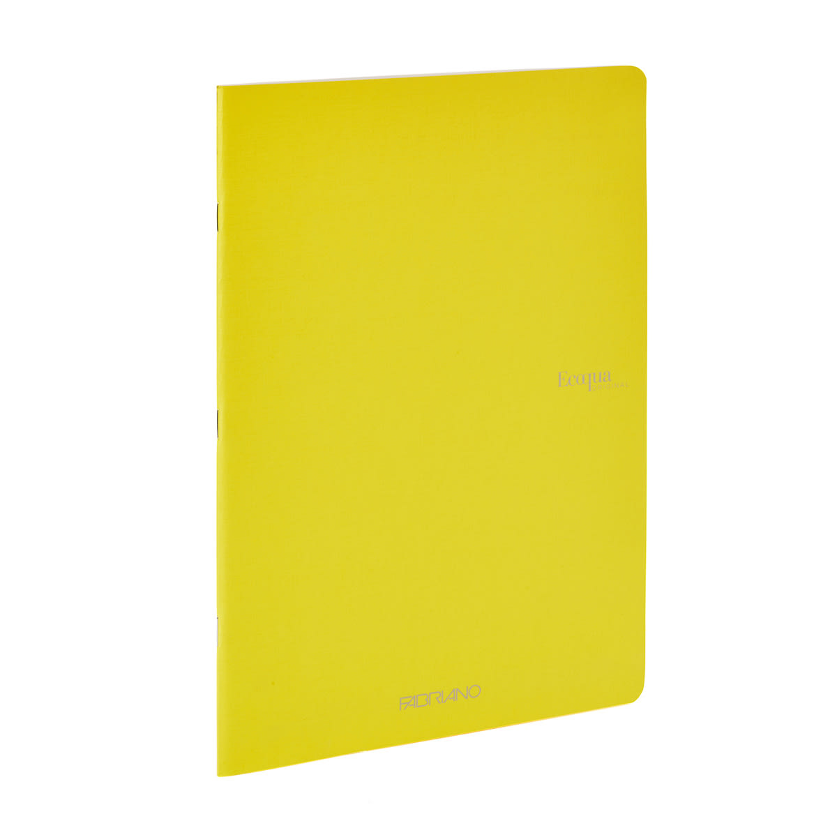 Fabriano Ecoqua Original Staple-Bound Notebook, 5.8 in x 8.3 in, A5, Dotted, 40 Sheets, Yellow