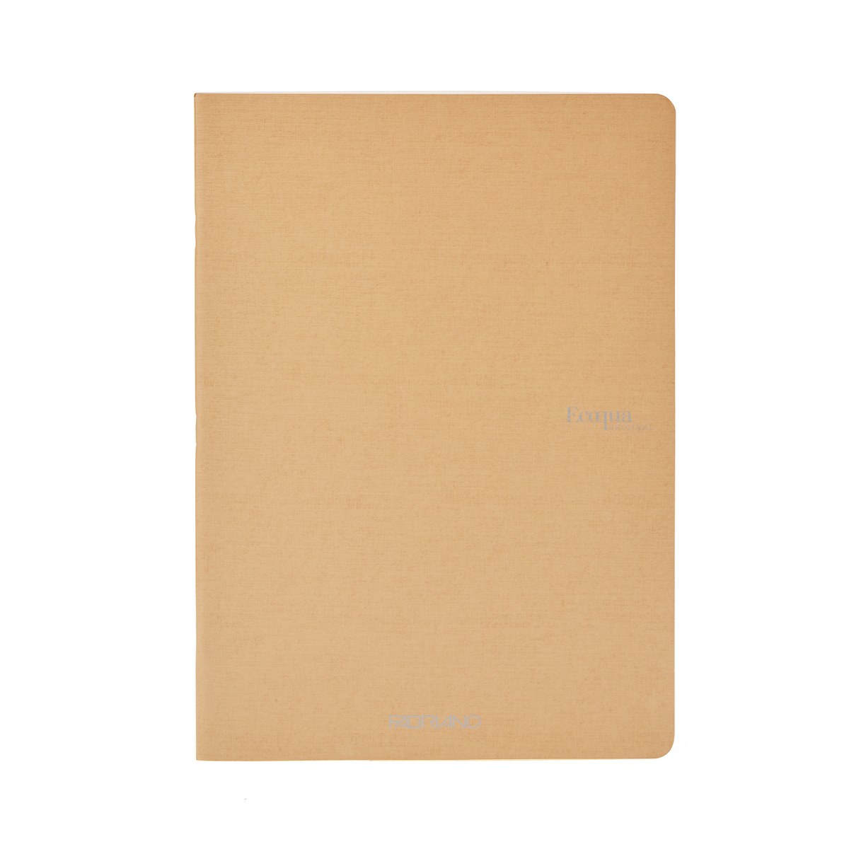 Fabriano Ecoqua Original Staple-Bound Notebook, 5.8 in x 8.3 in, A5, Graph, 40 Sheets, Beige