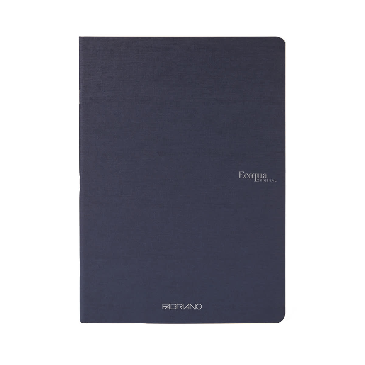 Fabriano Ecoqua Original Staple-Bound Notebook, 5.8 in x 8.3 in, A5, Graph, 40 Sheets, Navy