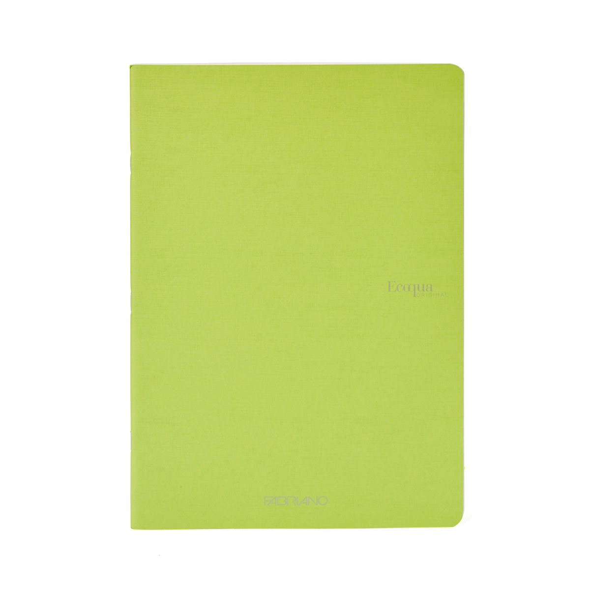Fabriano Ecoqua Original Staple-Bound Notebook, 5.8 in x 8.3 in, A5, Graph, 40 Sheets, Lime