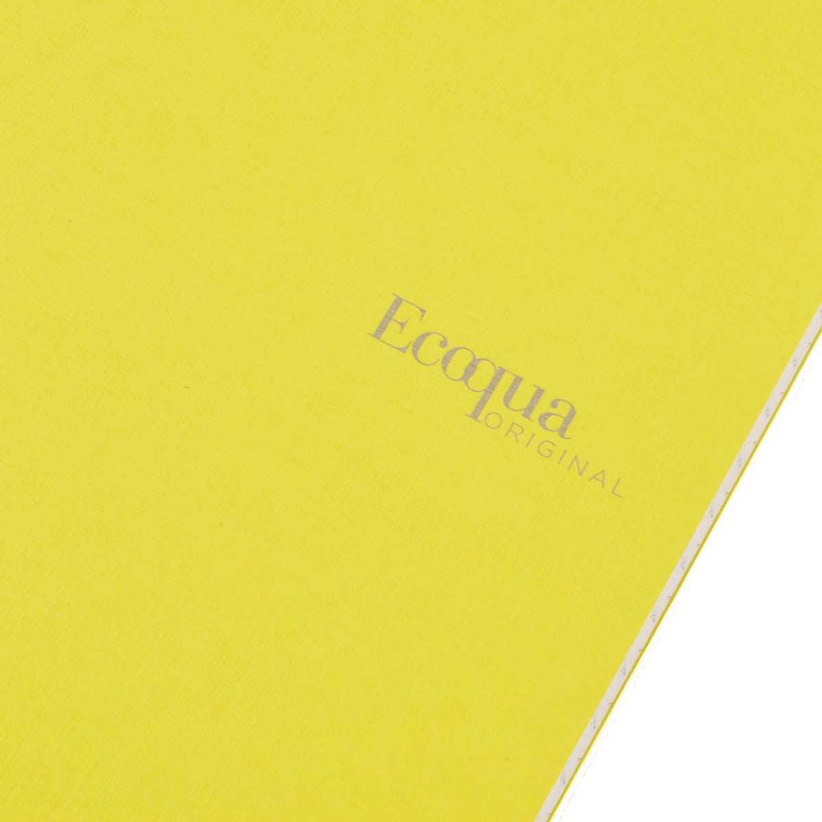 Fabriano Ecoqua Original Staple-Bound Notebook, 5.8 in x 8.3 in, A5, Graph, 40 Sheets, Yellow