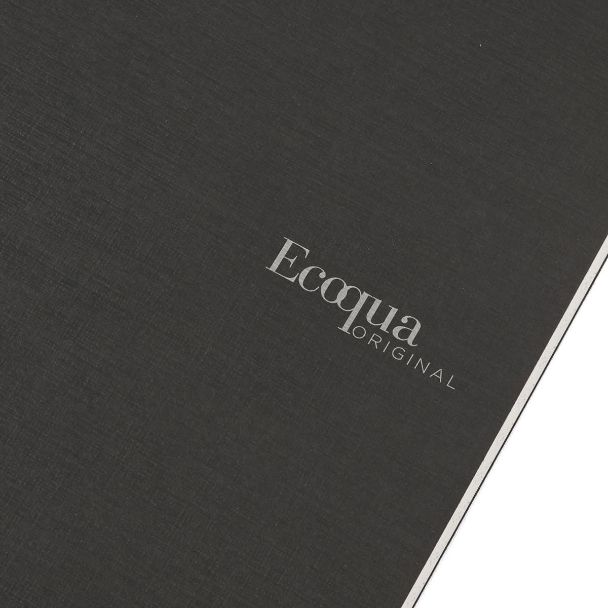 Fabriano Ecoqua Original Staple-Bound Notebook, 5.8 in x 8.3 in, A5, Graph, 40 Sheets, Black