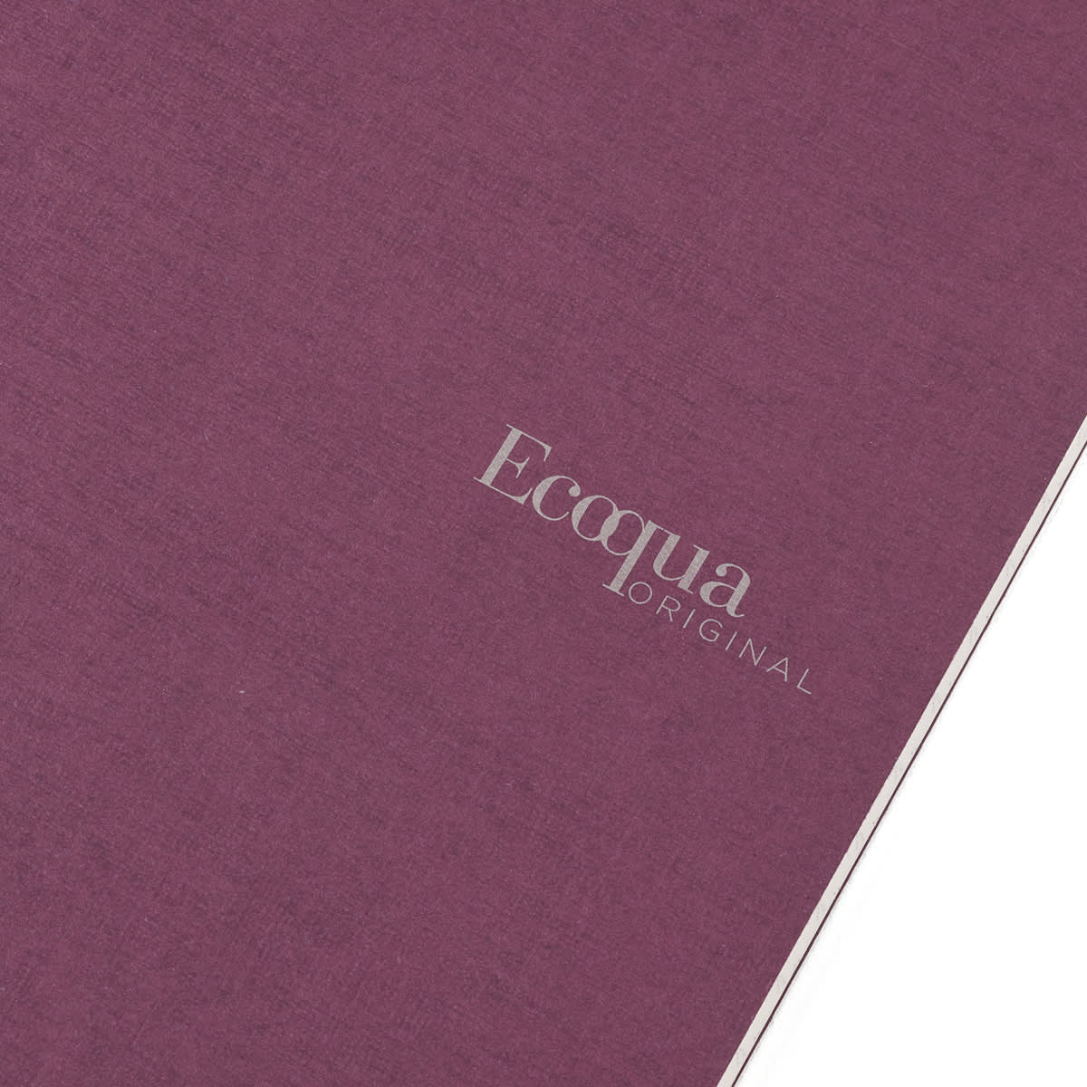 Fabriano Ecoqua Original Staple-Bound Notebook, 5.8 in x 8.3 in, A5, Graph, 40 Sheets, Wine