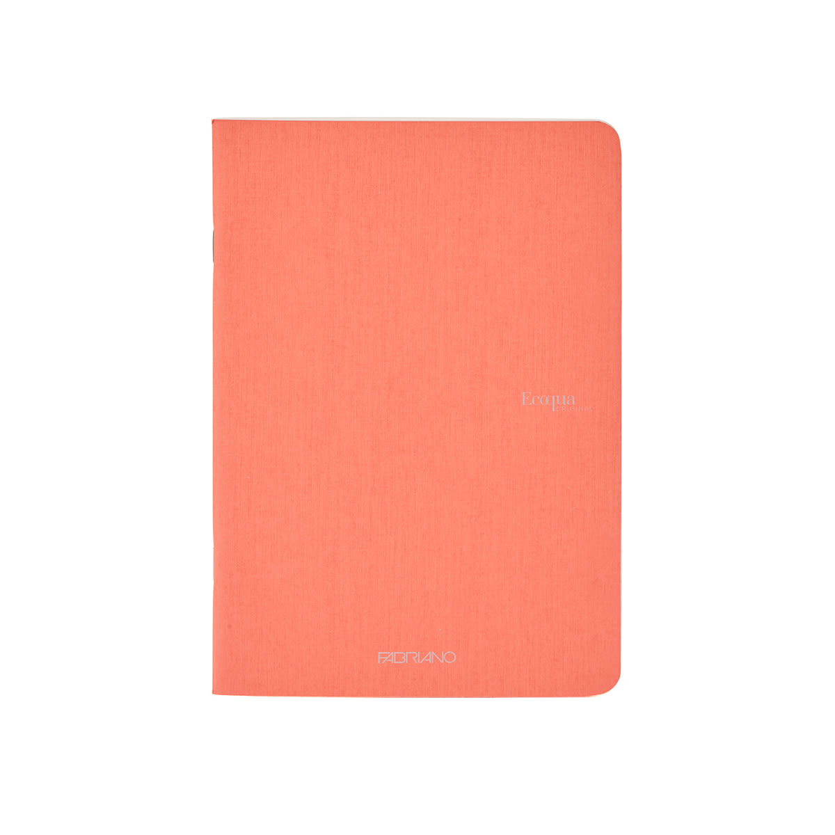 Fabriano EcoQua Original Staple-Bound Notebook, 8.3 in x 11.7 in, A4, Dotted, 40 Sheets, Flamingo