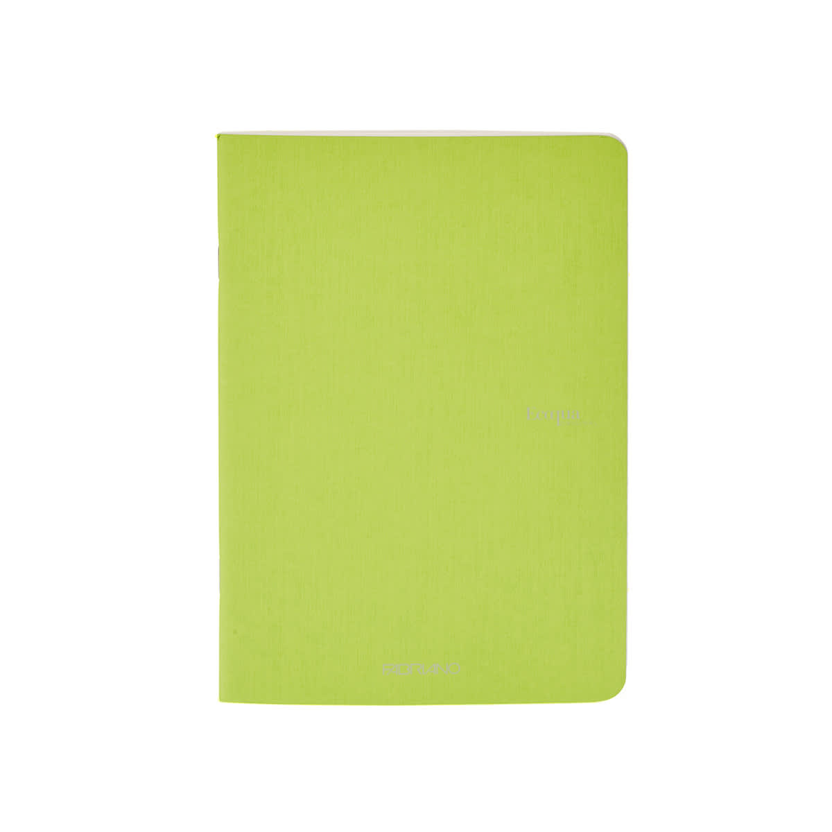 Fabriano EcoQua Original Staple-Bound Notebook, 8.3 in x 11.7 in, A4, Dotted, 40 Sheets, Lime