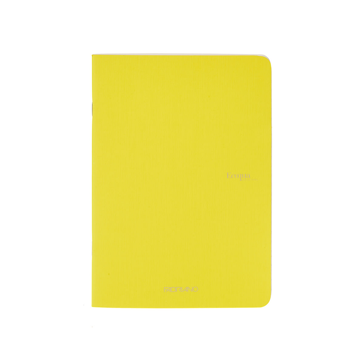 Fabriano EcoQua Original Staple-Bound Notebook, 8.3 in x 11.7 in, A4, Dotted, 40 Sheets, Yellow