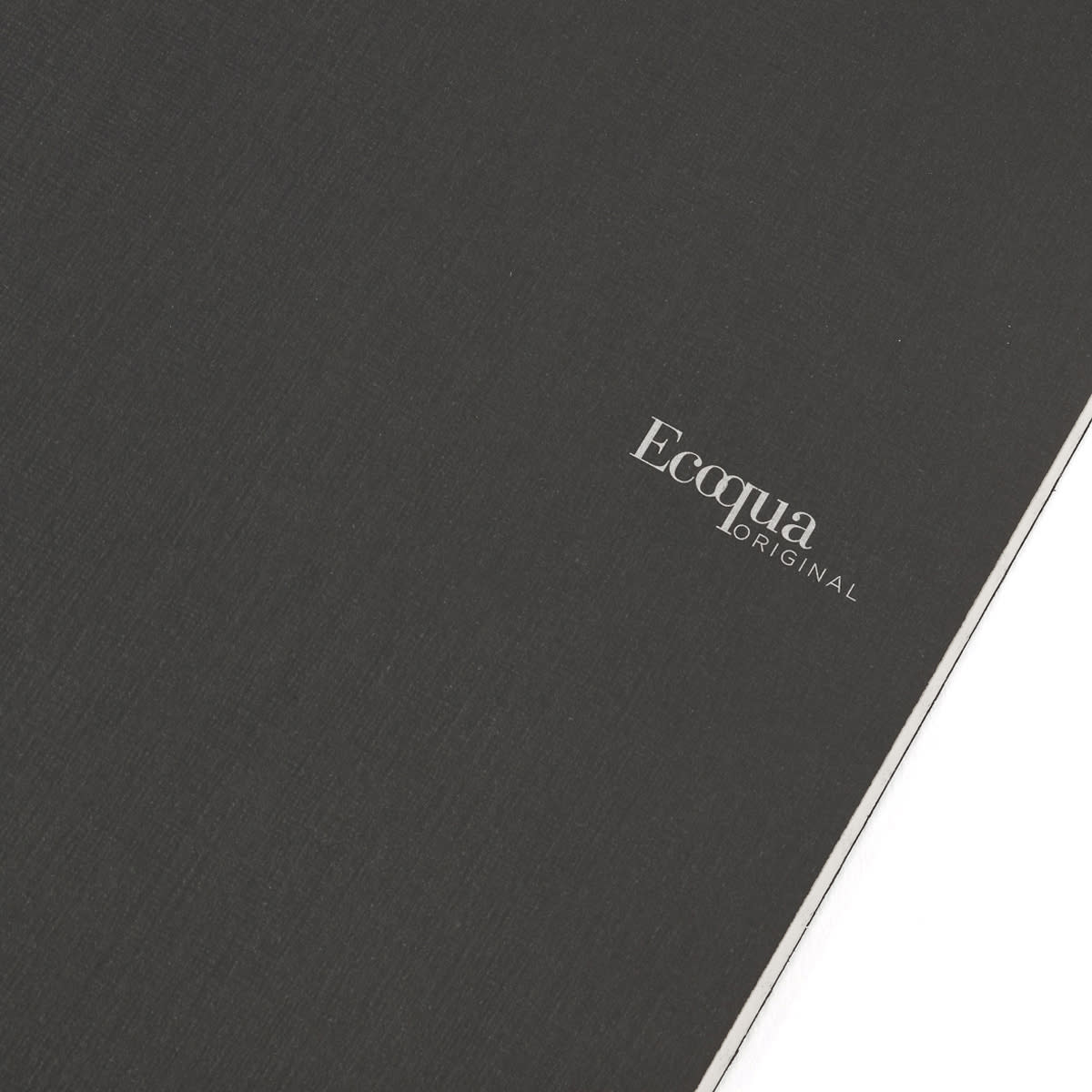 Fabriano EcoQua Original Staple-Bound Notebook, 8.3 in x 11.7 in, A4, Dotted, 40 Sheets, Black