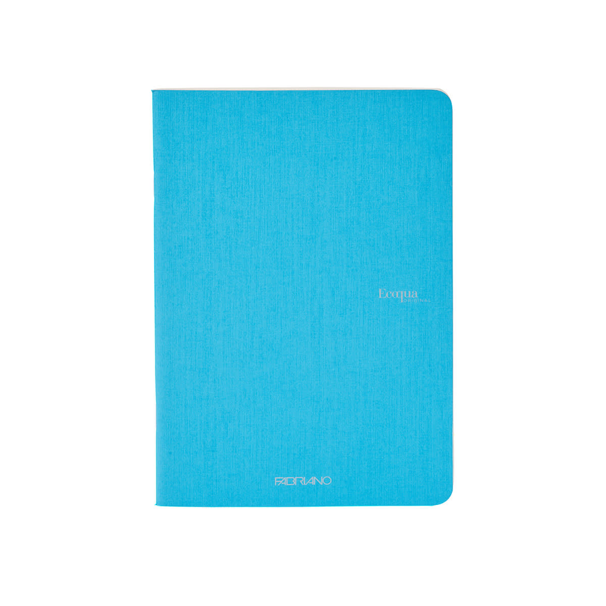 Fabriano EcoQua Original Staple-Bound Notebook, 8.3 in x 11.7 in, A4, Dotted, 40 Sheets, Turquoise