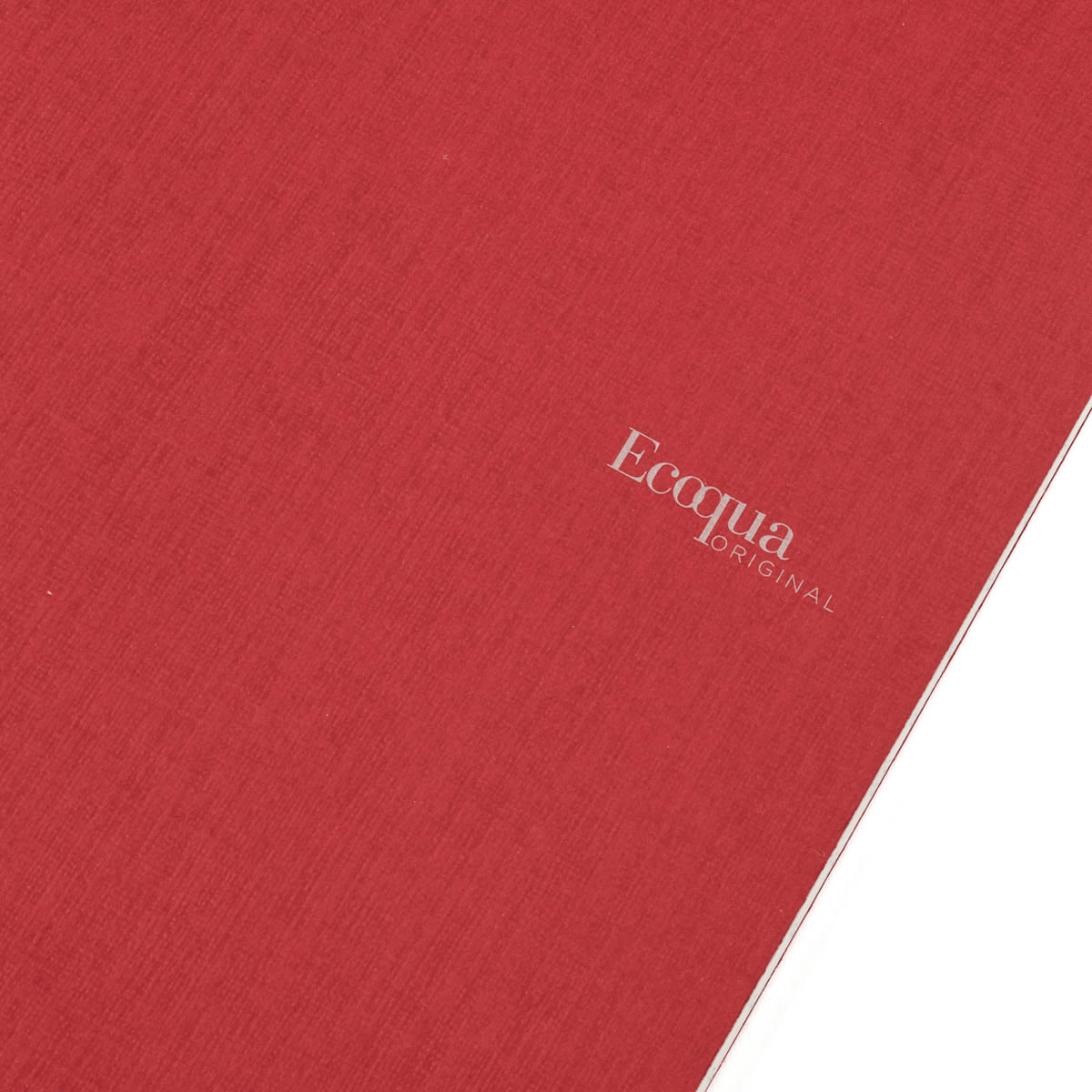 Fabriano EcoQua Original Staple-Bound Notebook, 8.3 in x 11.7 in, A4, Graph, 40 Sheets, Cherry