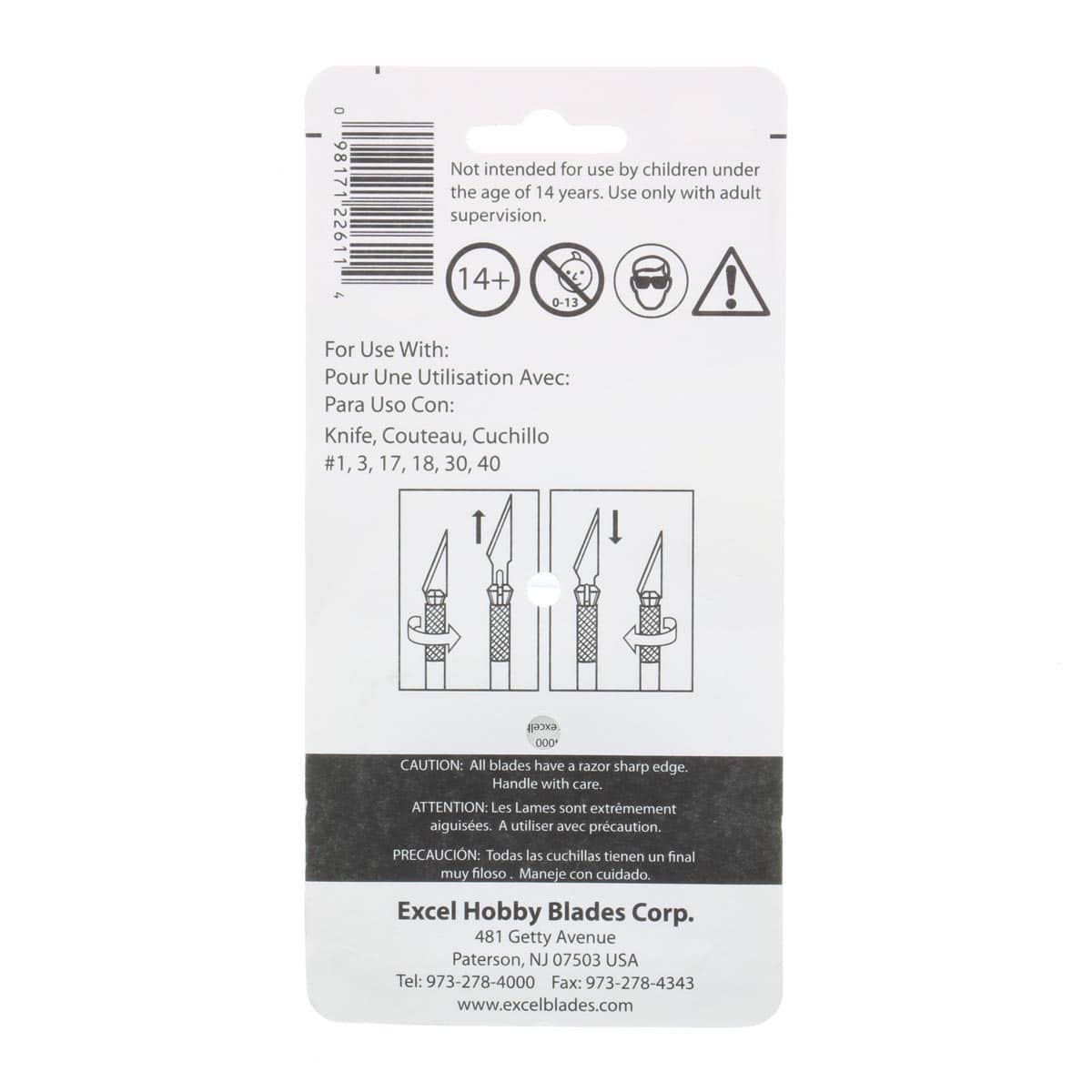 Excel B 11 Blades, 100/Pkg.