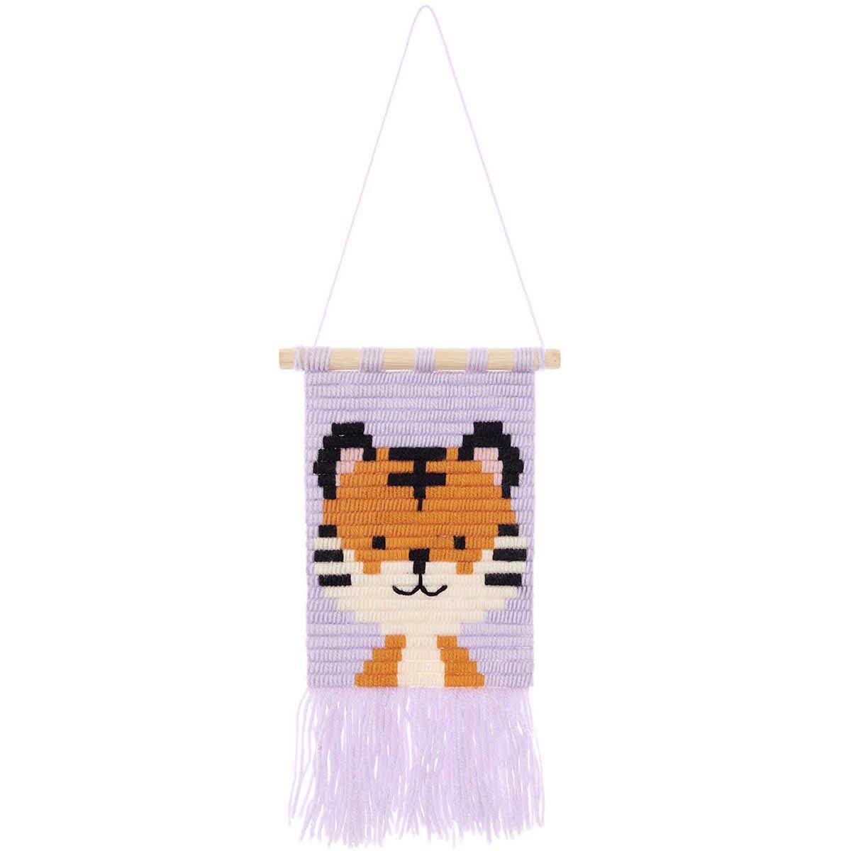 Longstitch Embroidery Kits Tiger Kit - 18 x 30 cm (7.1" x 11.2")