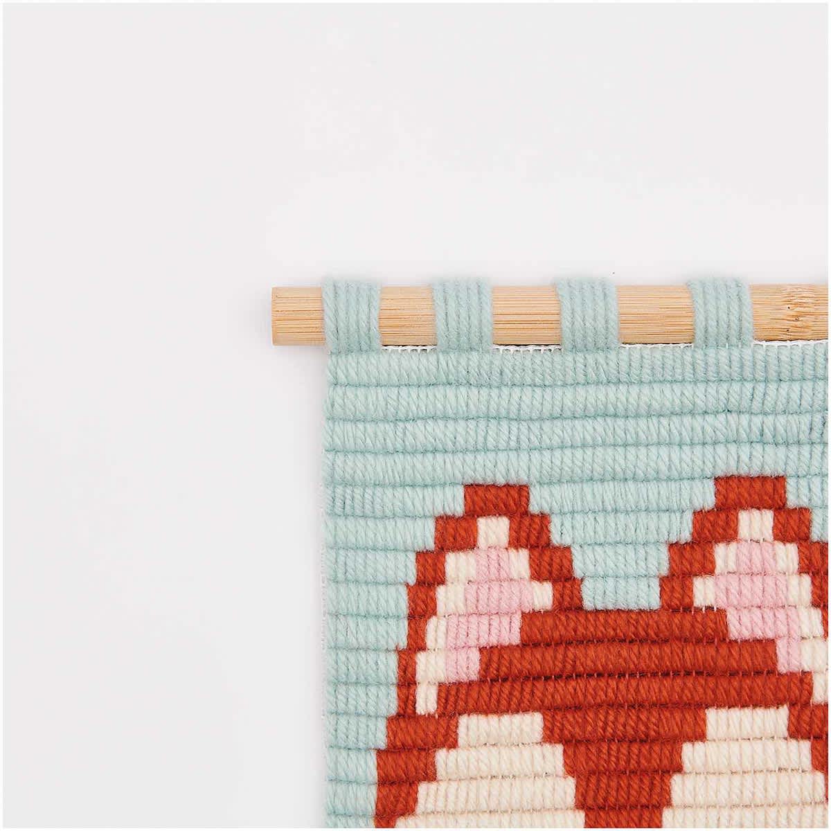 Longstitch Embroidery Kits Fox Kit - 18 x 30 cm (7.1" x 11.2")