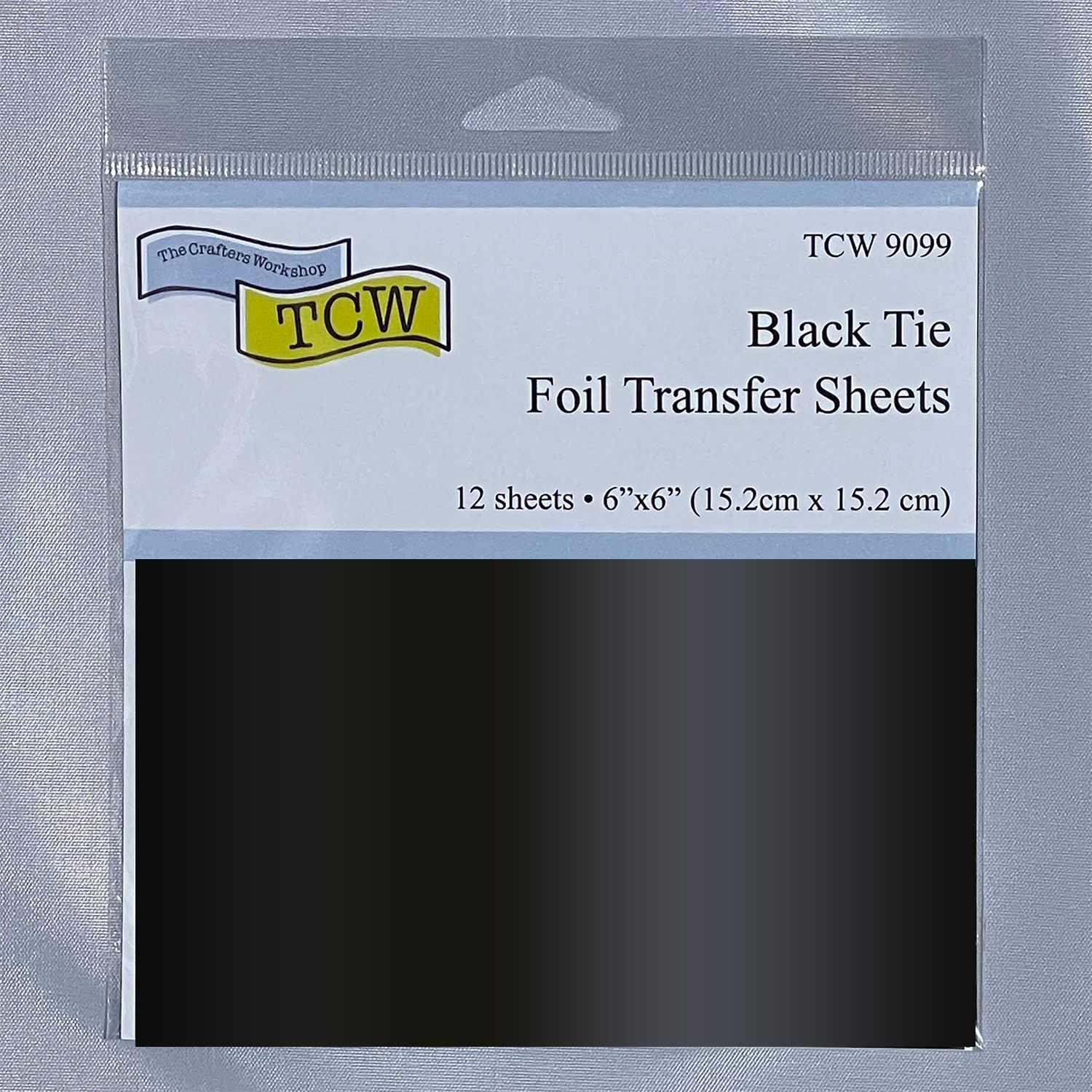 Crafter's Workshop 6" x 6" Foil Transfer Sheets Black Tie