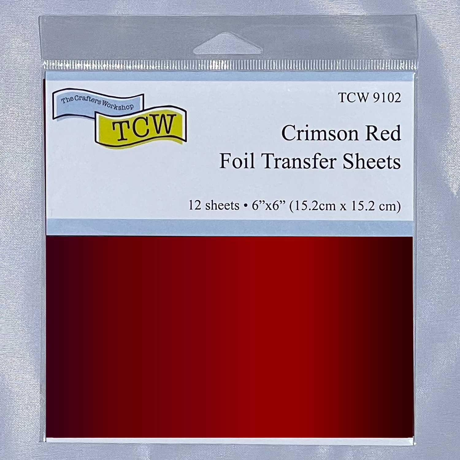 Crafter's Workshop 6" x 6" Foil Transfer Sheets Crimson Red
