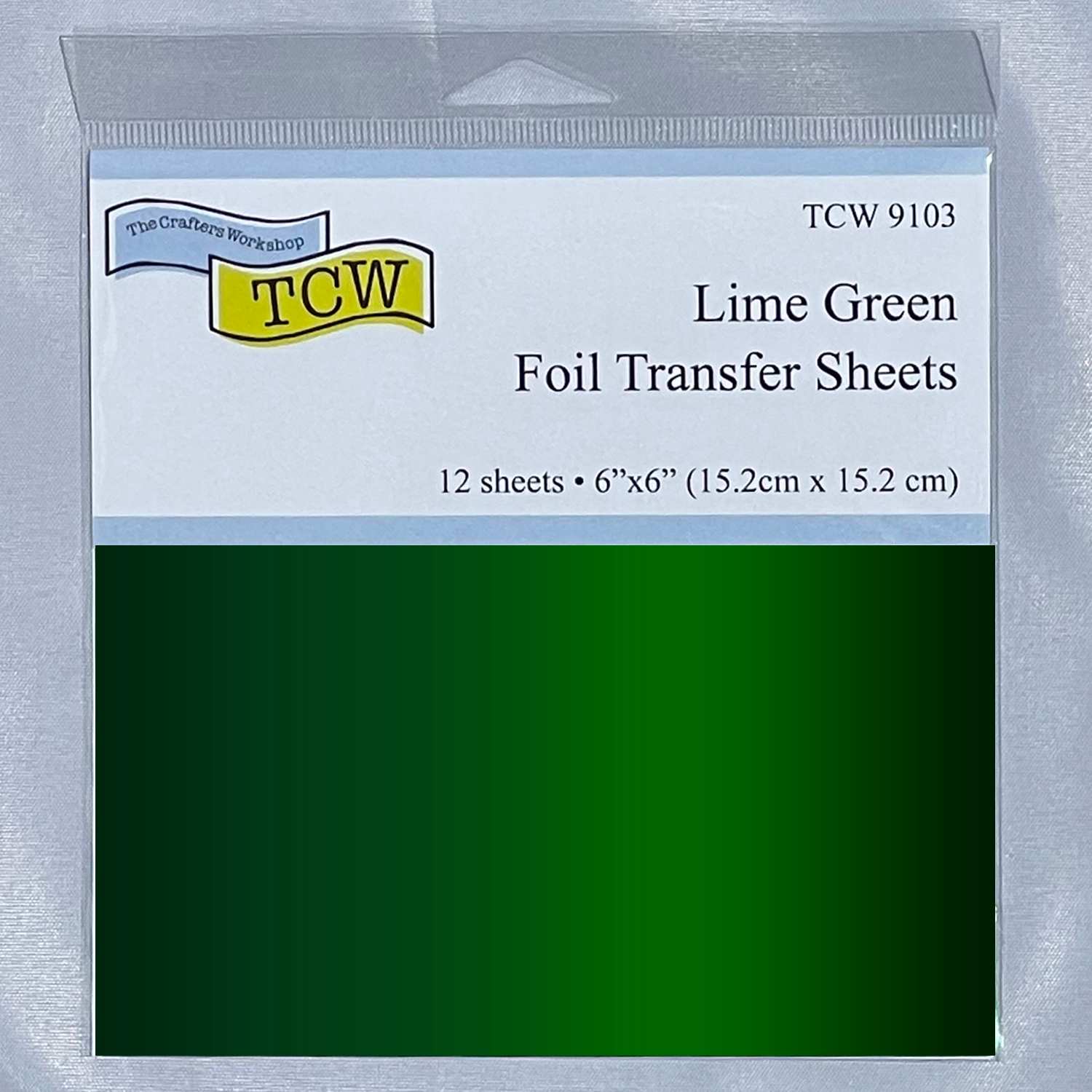 Crafter's Workshop 6" x 6" Foil Transfer Sheets Lime Green