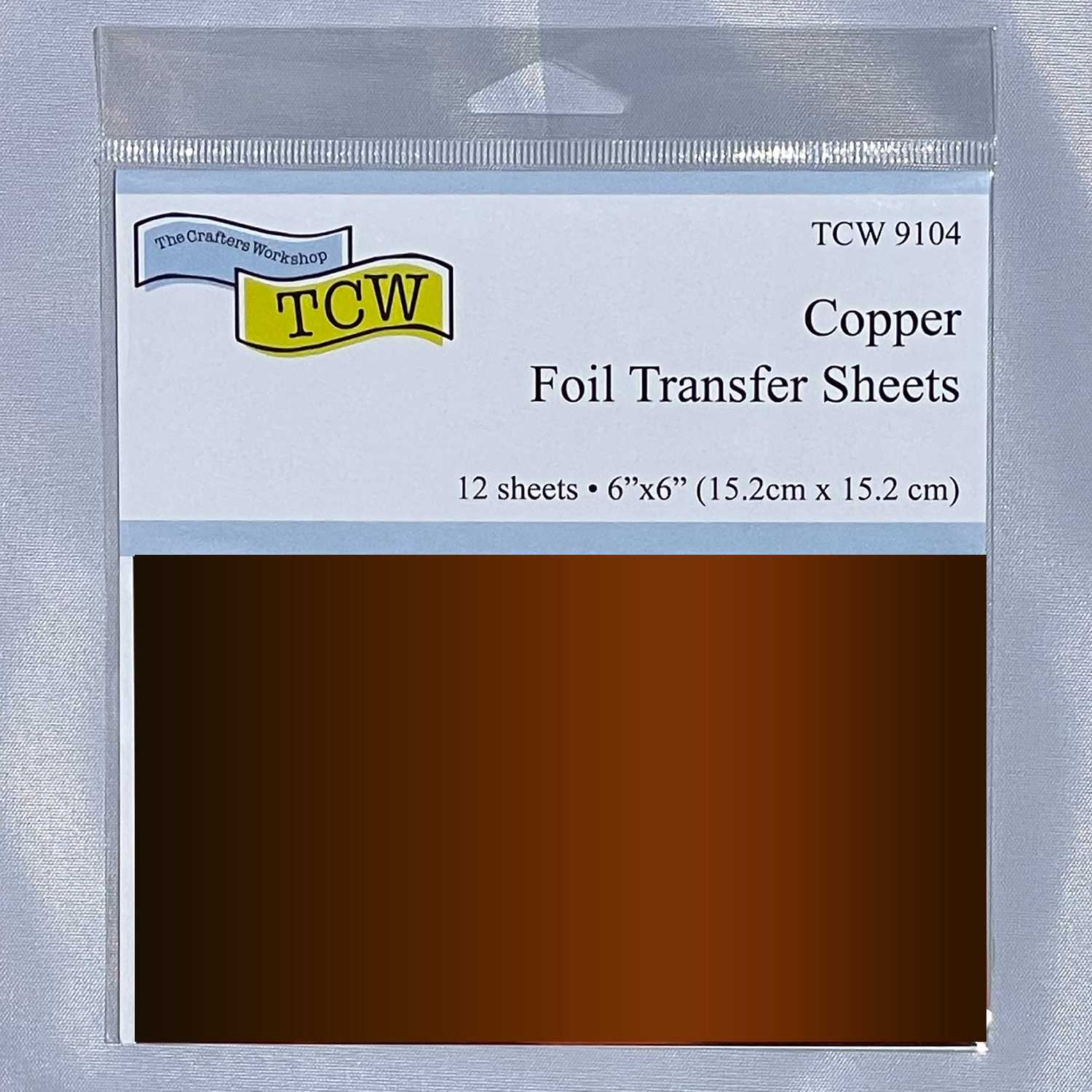 Crafter's Workshop 6" x 6" Foil Transfer Sheets Copper