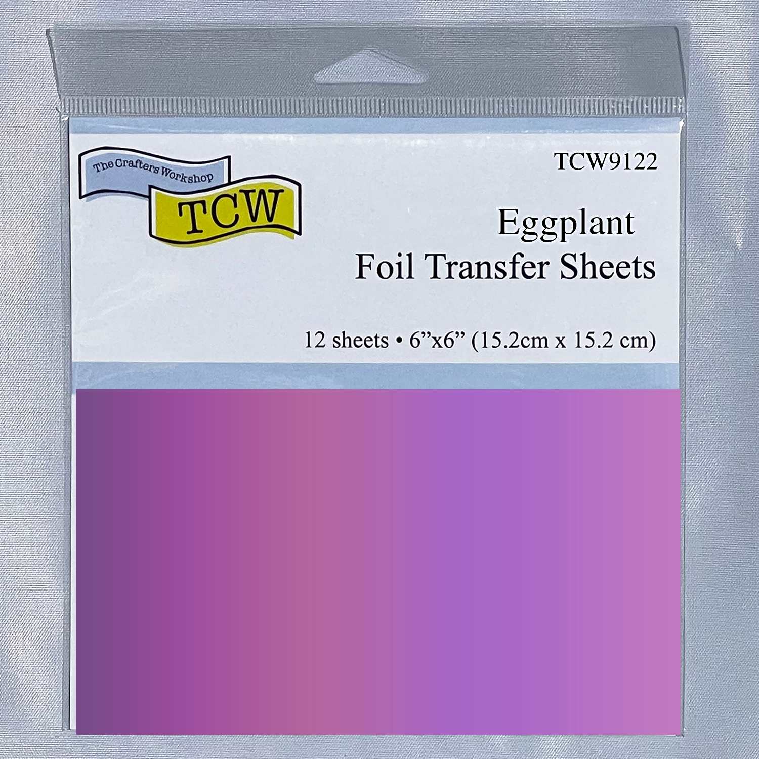 Crafter's Workshop 6" x 6" Foil Transfer Sheets Eggplant