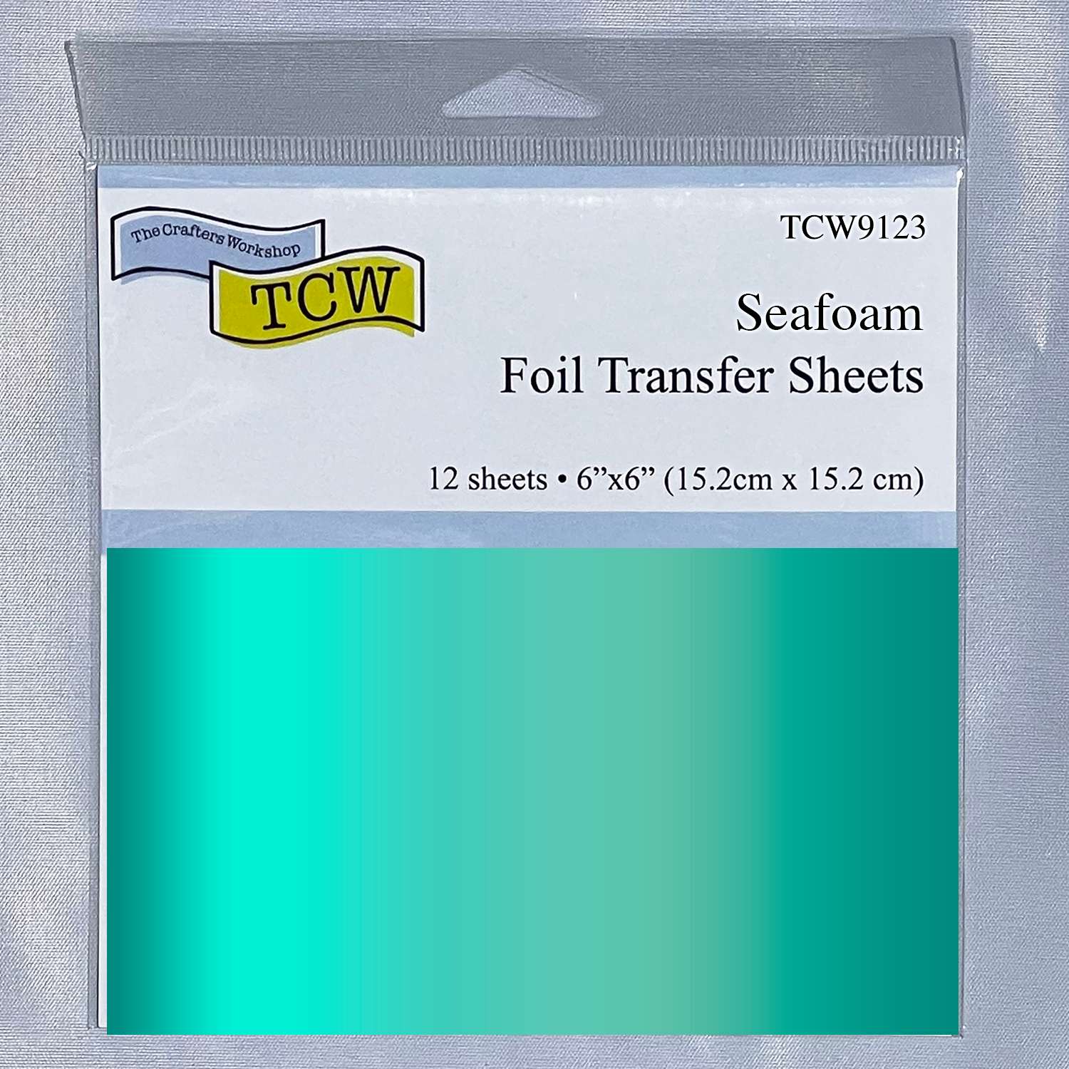 Crafter's Workshop 6" x 6" Foil Transfer Sheets Seafoam