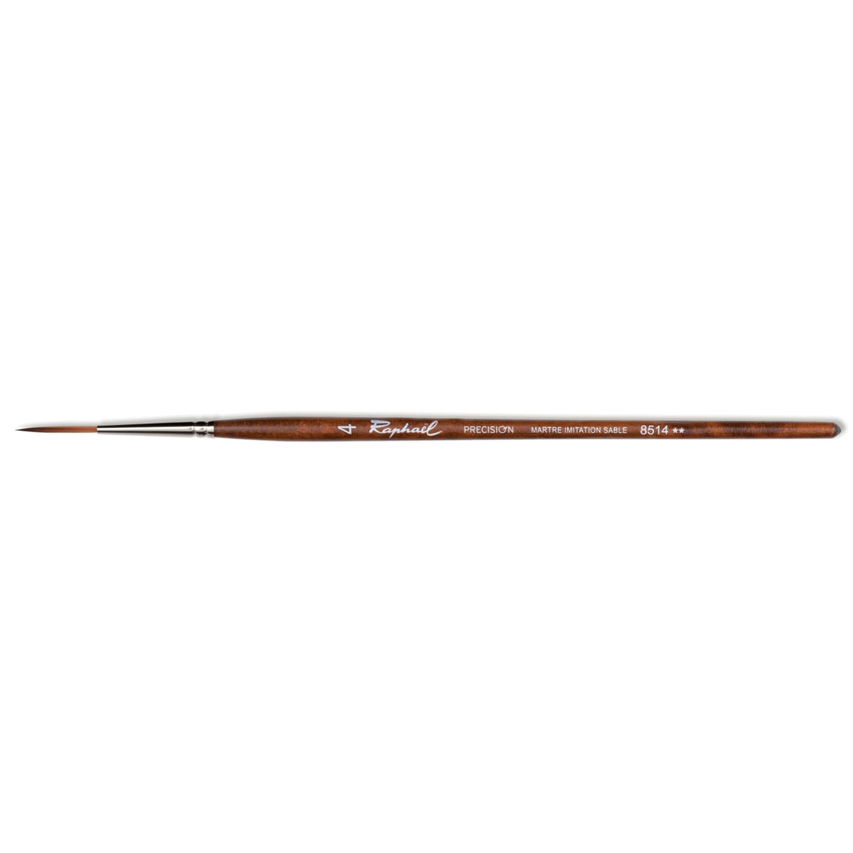Raphael Essentials Acrylic & Watercolor Brush Set, Watercolor, 3-Brush Set, For Details, Precision Liner 4, Angular 6, & Short Round Pointed 4