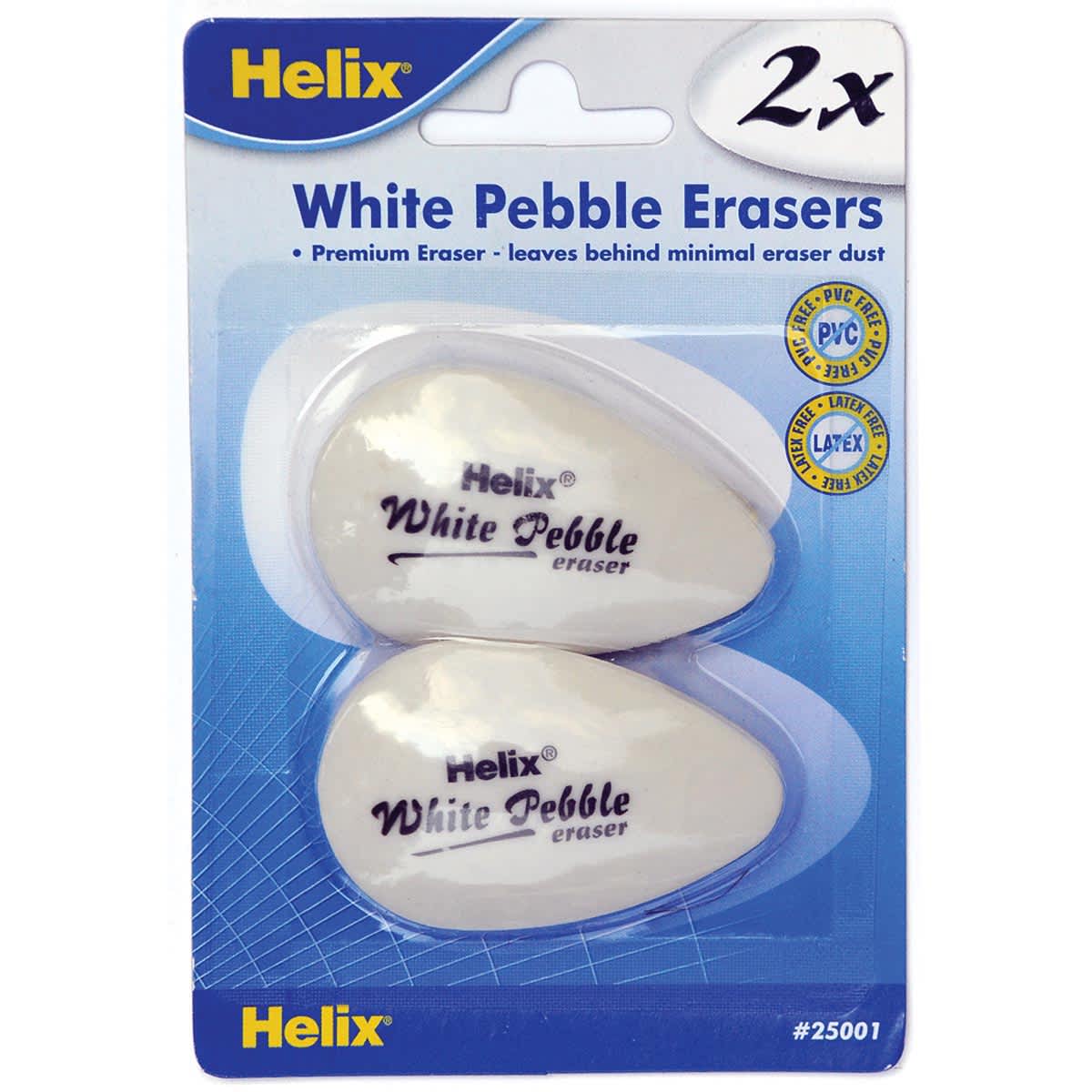 Pebble Erasers White - Peggable