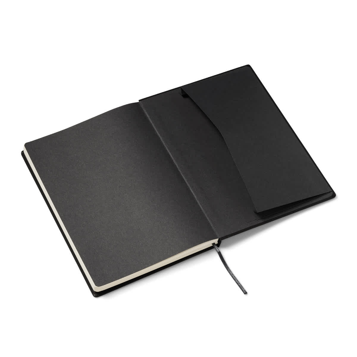 Fabriano Ispira Hard-Cover Notebook, 5.8 in x 8.3 in, Blank, Black