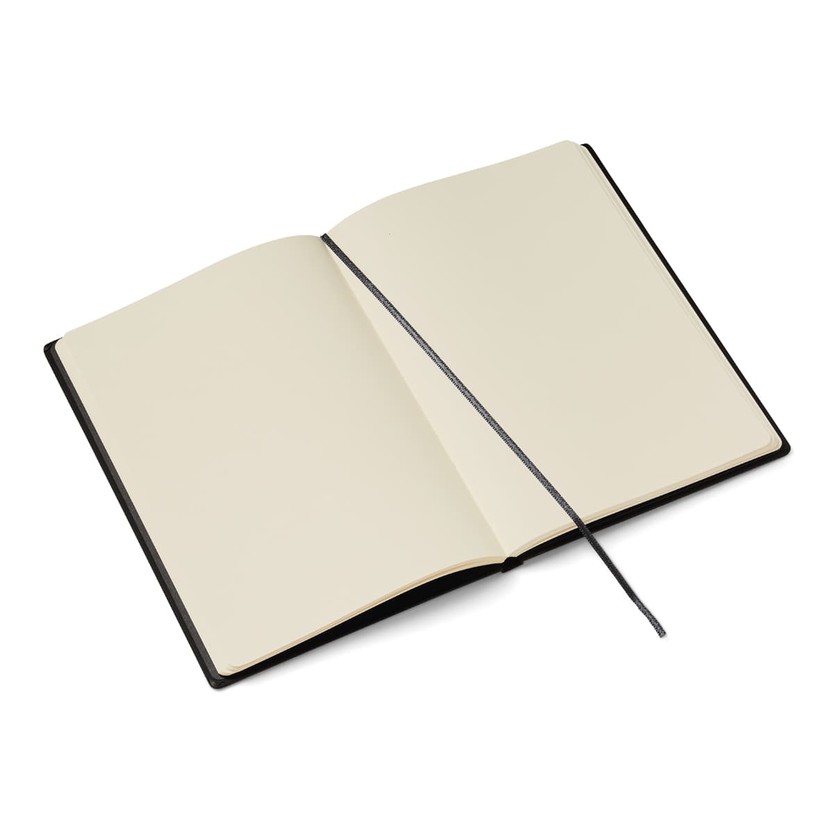 Fabriano Ispira Hard-Cover Notebook, 5.8 in x 8.3 in, Blank, Black