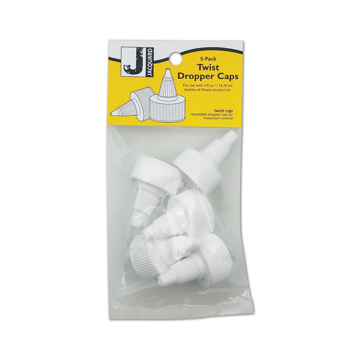 Pinata Ink 4 oz. Bottle Twist Dropper Caps 5-Pack