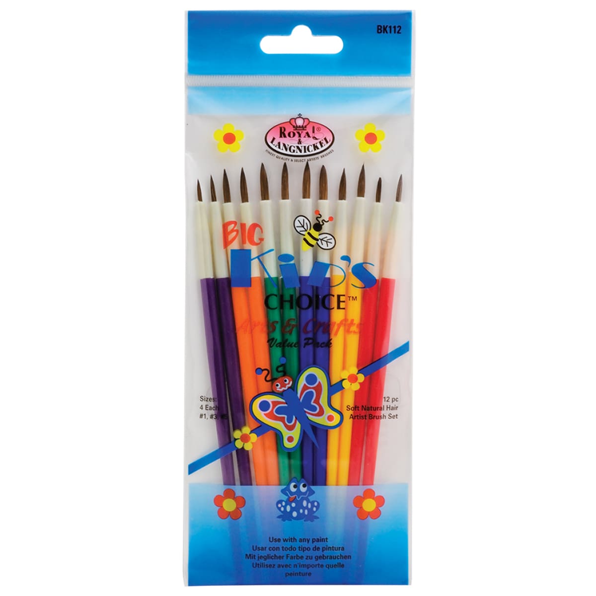 Royal Brush Big Kid's Choice Deluxe Brush Set, 12 Piece Value Pack