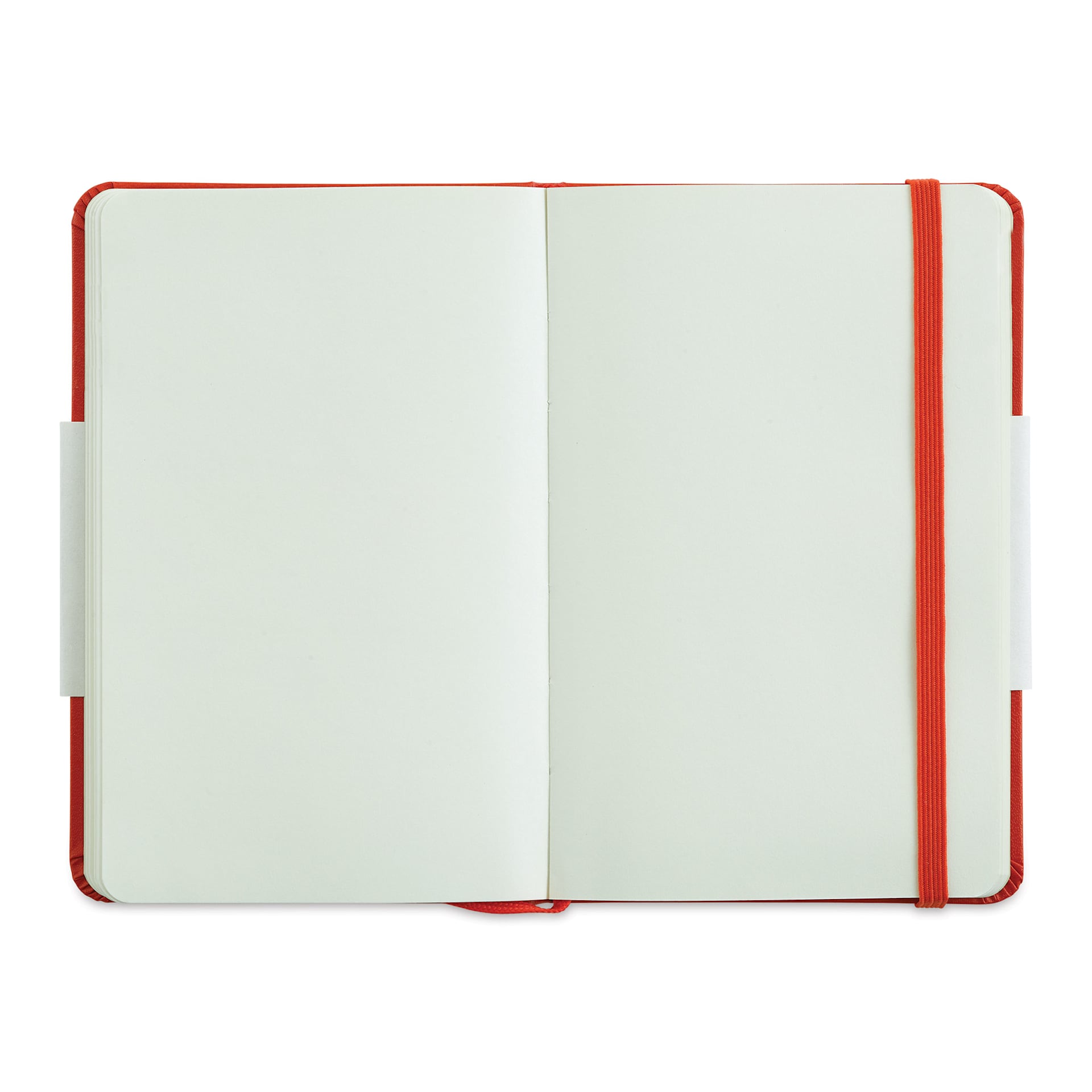 Moleskine Classic Hardcover Notebook - Scarlet Red, Blank, 5-1/2" x 3-1/2" (open)