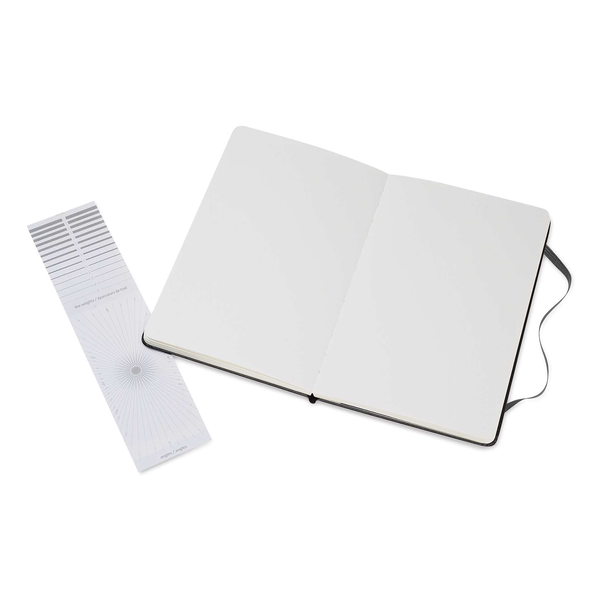 Moleskine Art Collection Watercolor Notebook- 8-1/4" x 5", 200 gsm (open to show paper)