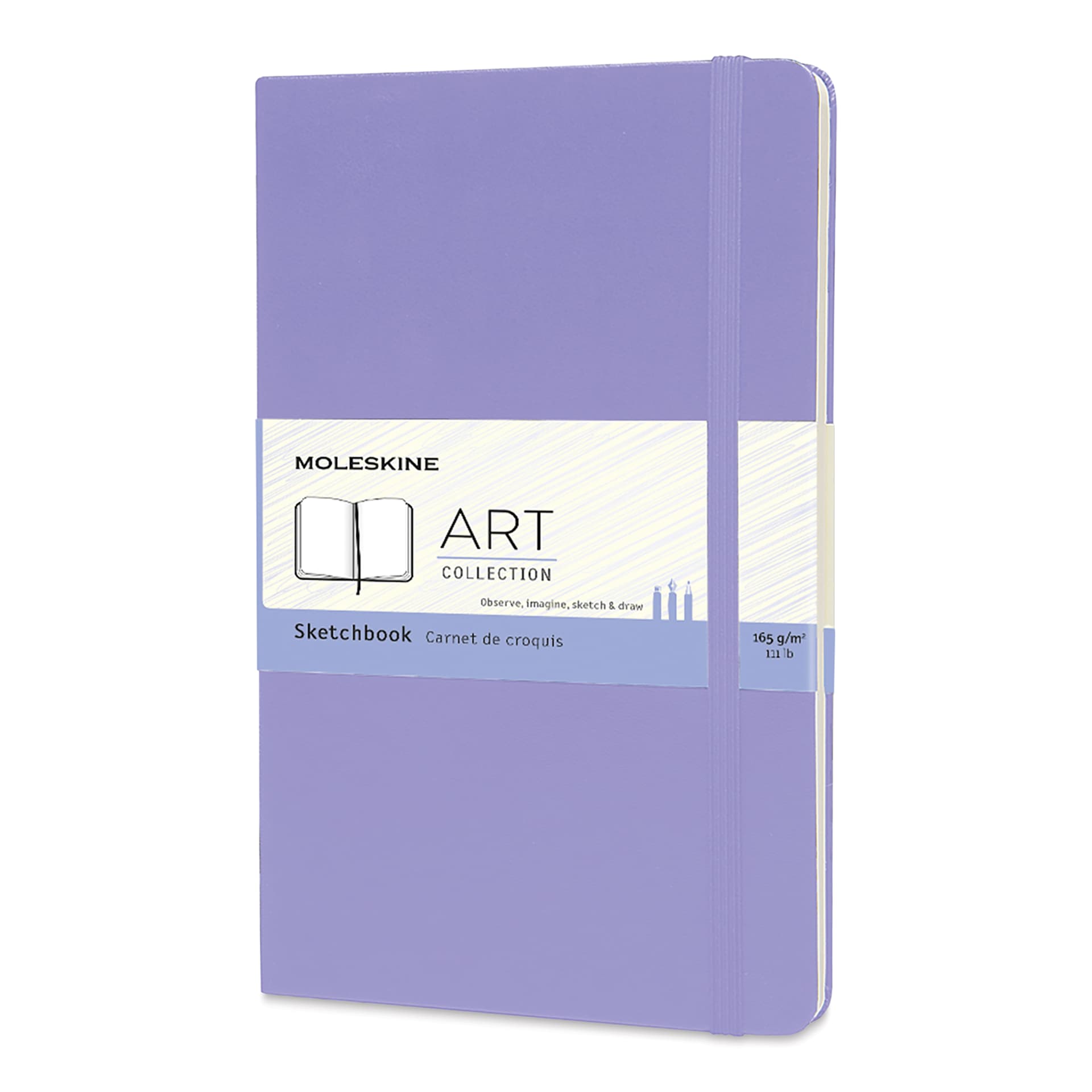 Moleskine Art Collection Sketchbook - Wisteria, 5" x 8-1/4", front cover