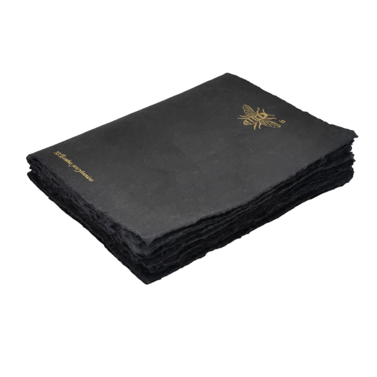 LAMALI Tresor Toned Soft-Cover Handmade Journal, 96 Pages, Black