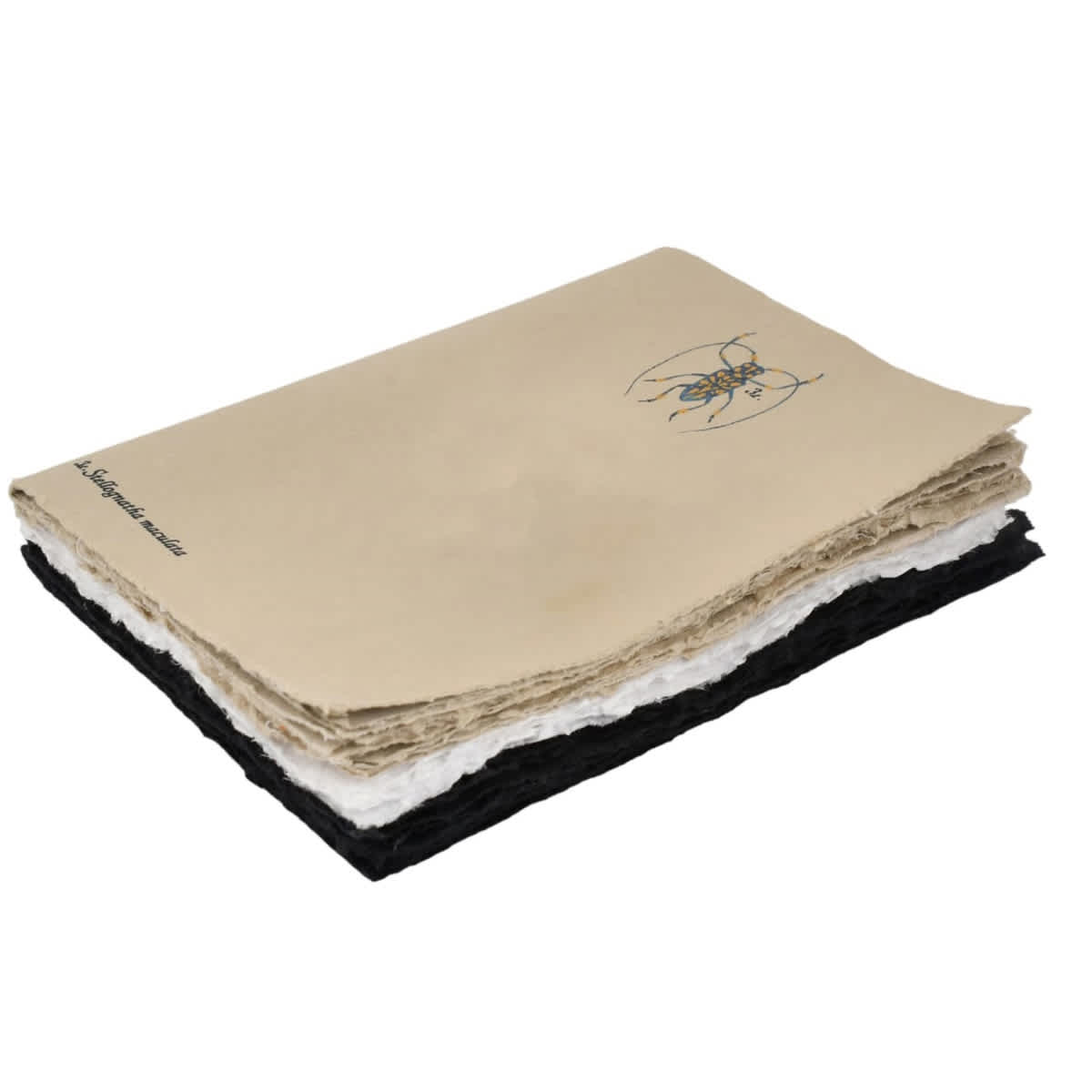 LAMALI Tresor Toned Soft-Cover Handmade Journal, 96 Pages, Toned Grey