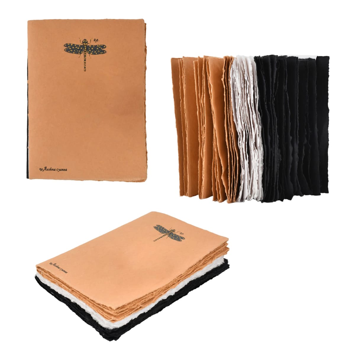 LAMALI Tresor Toned Soft-Cover Handmade Journal, 96 Pages, Tan