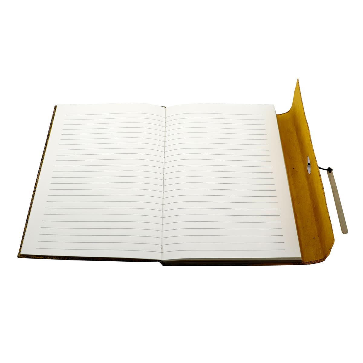 LAMALI Wanderer Hard-Cover Handmade Journal, 5.9 in x 8.3 in, 164 Pgs./Bk., Gold-Brown