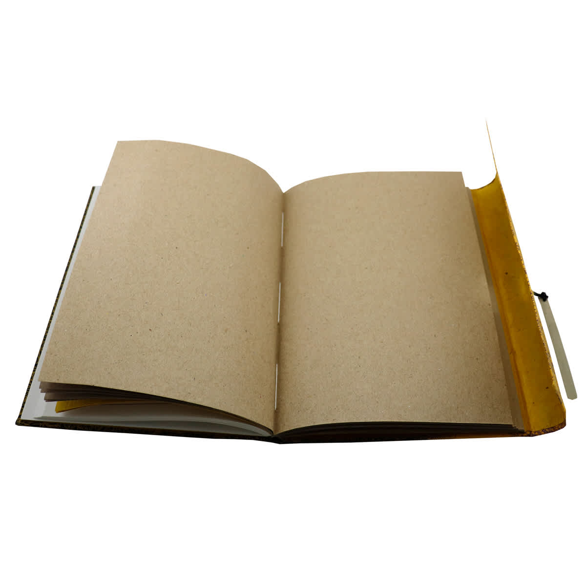 LAMALI Wanderer Hard-Cover Handmade Journal, 5.9 in x 8.3 in, 164 Pgs./Bk., Gold-Brown
