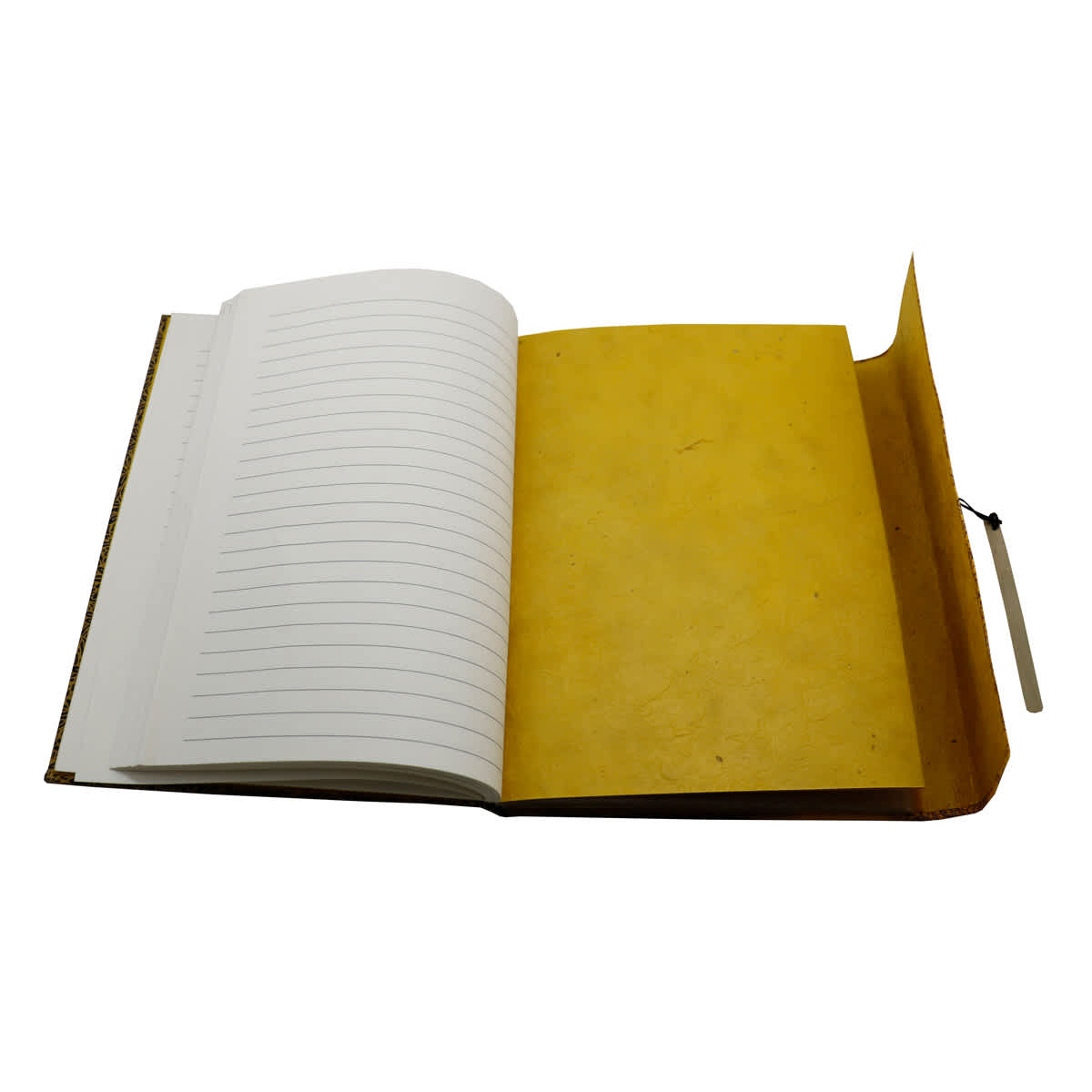 LAMALI Wanderer Hard-Cover Handmade Journal, 5.9 in x 8.3 in, 164 Pgs./Bk., Gold-Brown